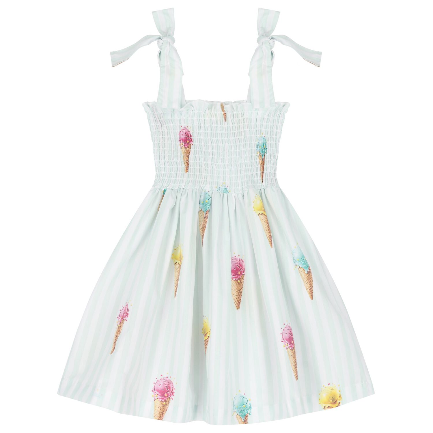 Girls Green Ice Cream Beach Dress, 1, hi-res image number null