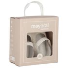 Baby Girls Ivory Leather Pre Walker Shoes, 2, hi-res