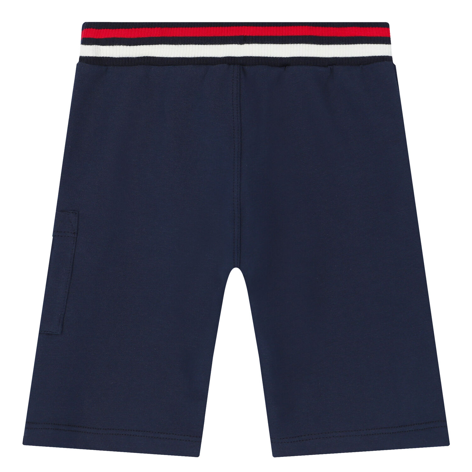 Younger Boys Navy Blue Logo Shorts, 1, hi-res