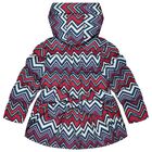 Girls Multi-Colored Zig Zag Padded Coat, 1, hi-res