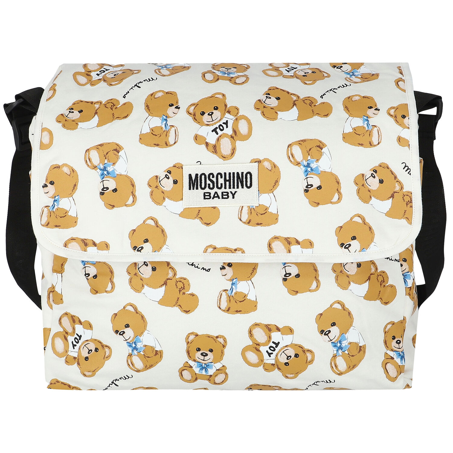 شنطة مواليد بشعار تيدي باللون العاجي للأطفال  , 3, hi-res