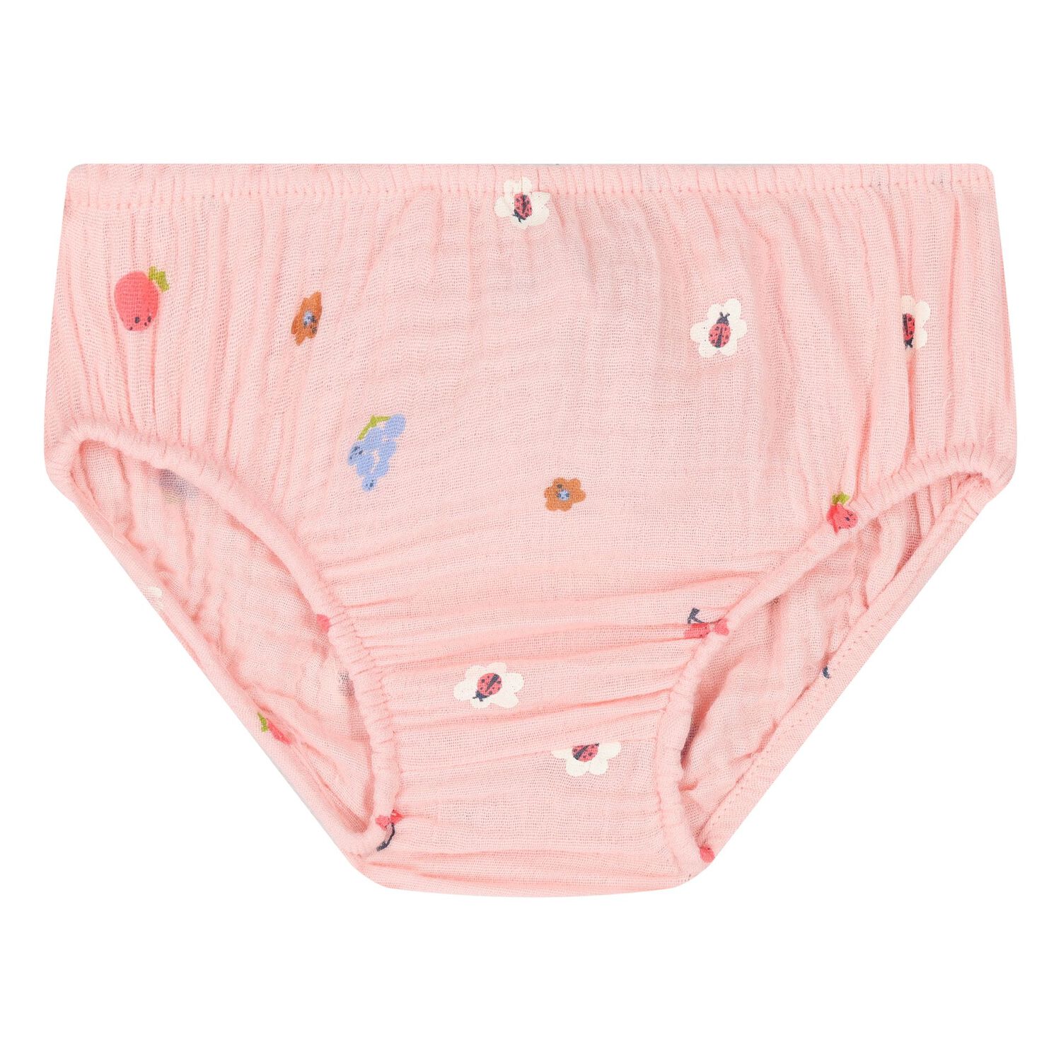 Baby Girls Pink Flower Dress Set, 1, hi-res