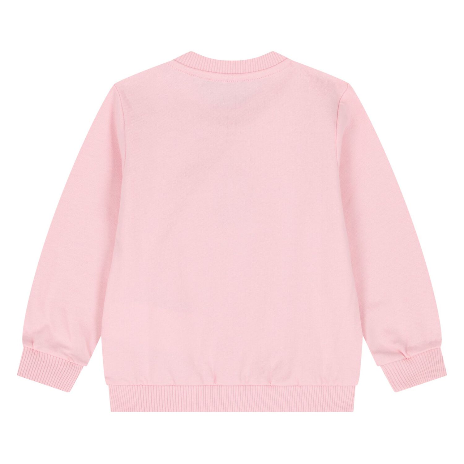 Younger Girls Pink Teddy Bear Logo Sweatshirt, 4, hi-res