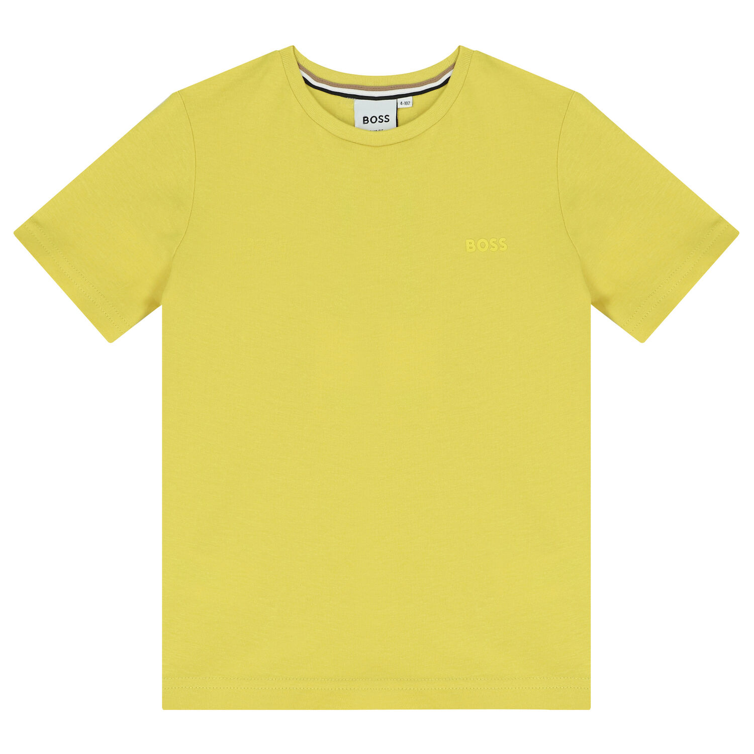 Boys Yellow Logo T-Shirt, 3, hi-res