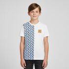 Boys White Logo T-Shirt, 3, hi-res