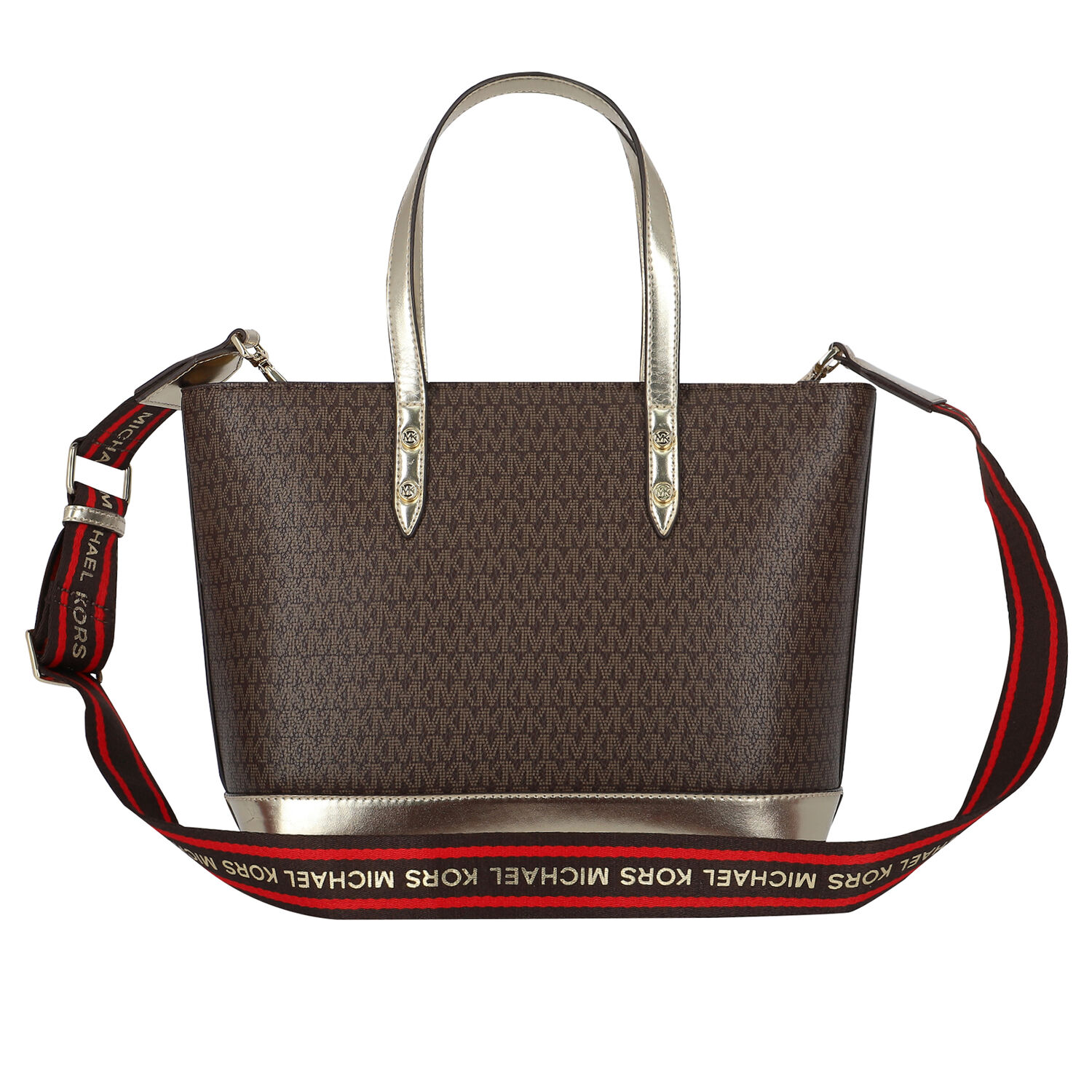 حقيبة كتف بالشعار باللون البنى للبنات, 1, hi-res image number null