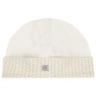 Ivory Logo Babygrow Hat & Bib Gift Set, 1, hi-res