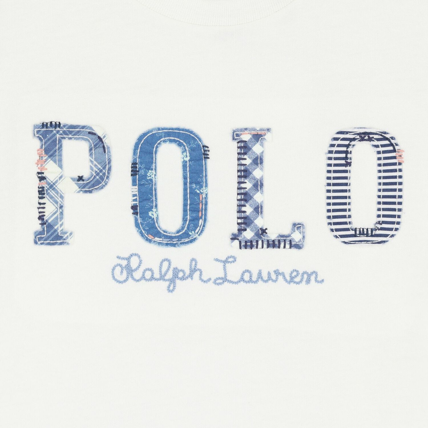 تيشيرت بنات بالشعار باللون الأبيض, 1, hi-res