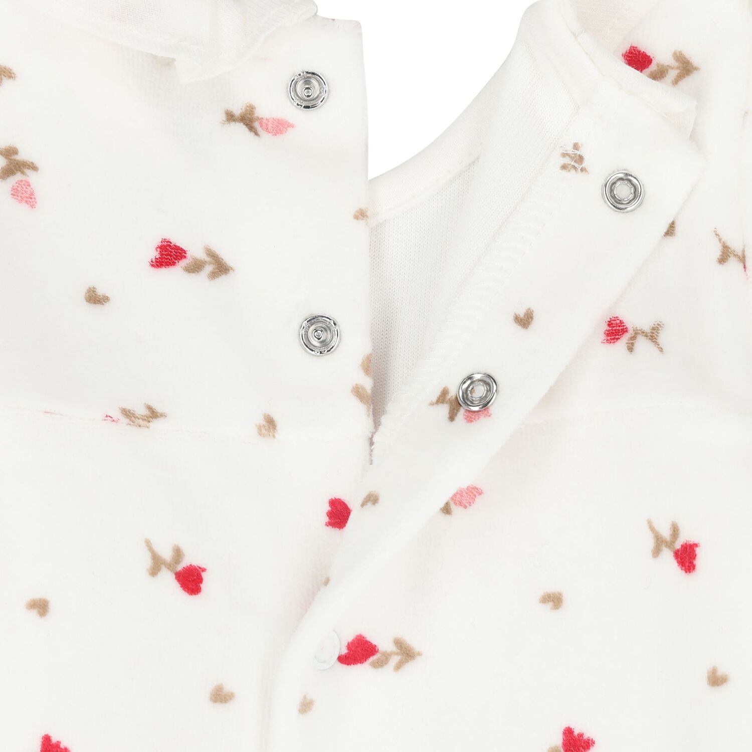 Baby Girls White & Red Babygrows ( 2-Pack ), 3, hi-res