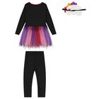 Girls Black Halloween Dia De Los Muertos Costume, 1, hi-res