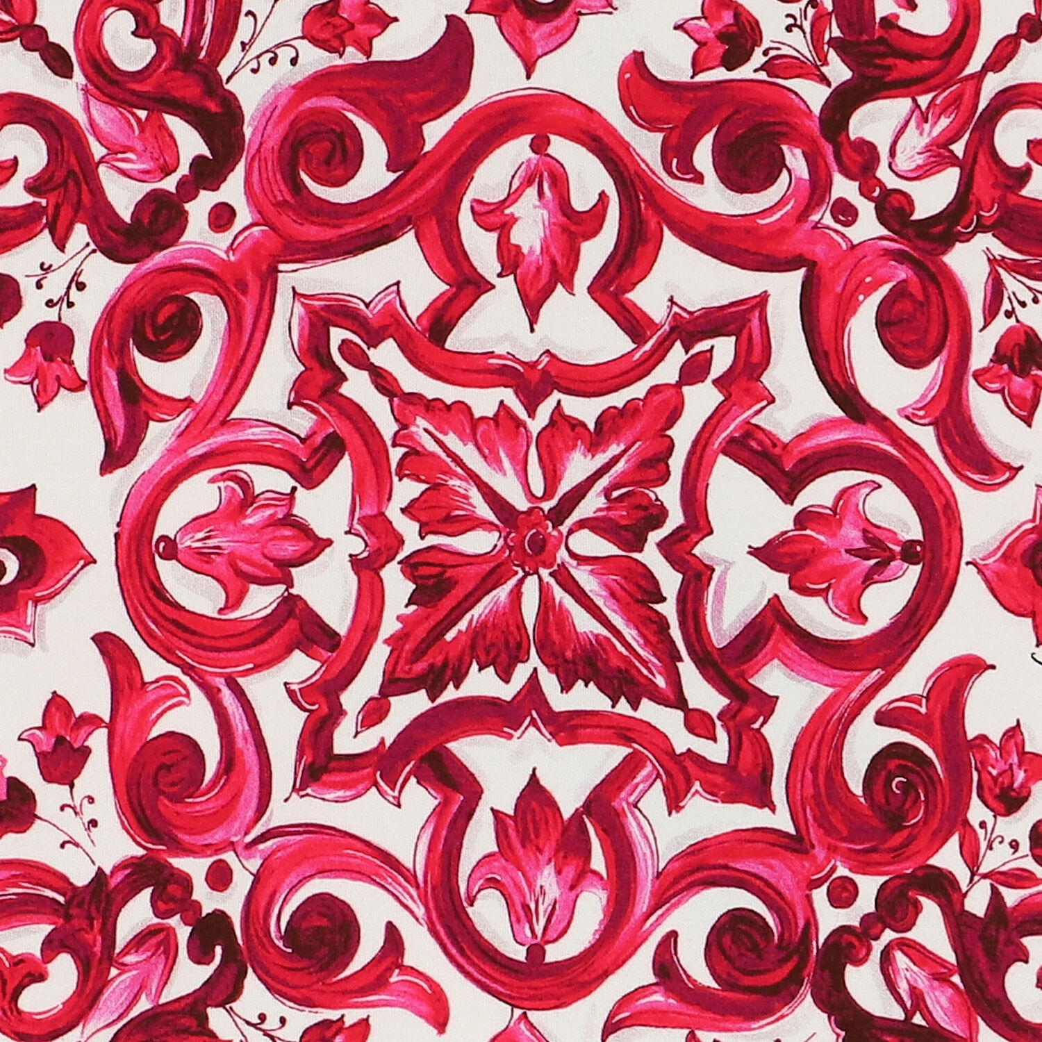 تيشيرت بشعار ماجوليكا باللون العاجي والزهري, 1, hi-res