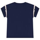 Girls Navy Blue Teddy Bear T-Shirt, 3, hi-res