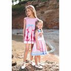 فستان باللون الزهري ، الأبيض وأزرق للبنات, 1, hi-res