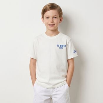 Boys White Logo T-Shirt