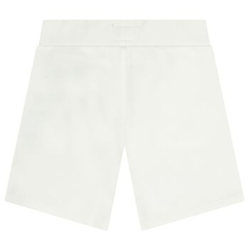 Boys White Logo Shorts