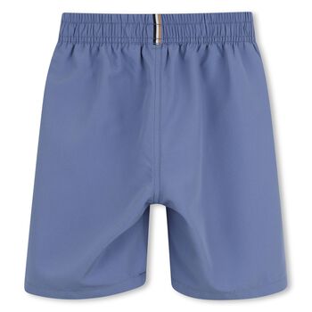 Boys Blue Logo Swim Shorts