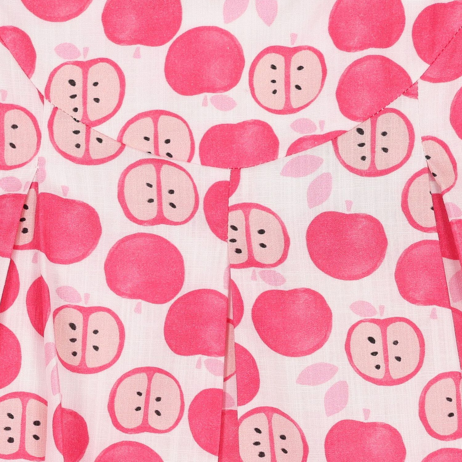 طقم فستان بنات باللون الابيض والوردى, 1, hi-res