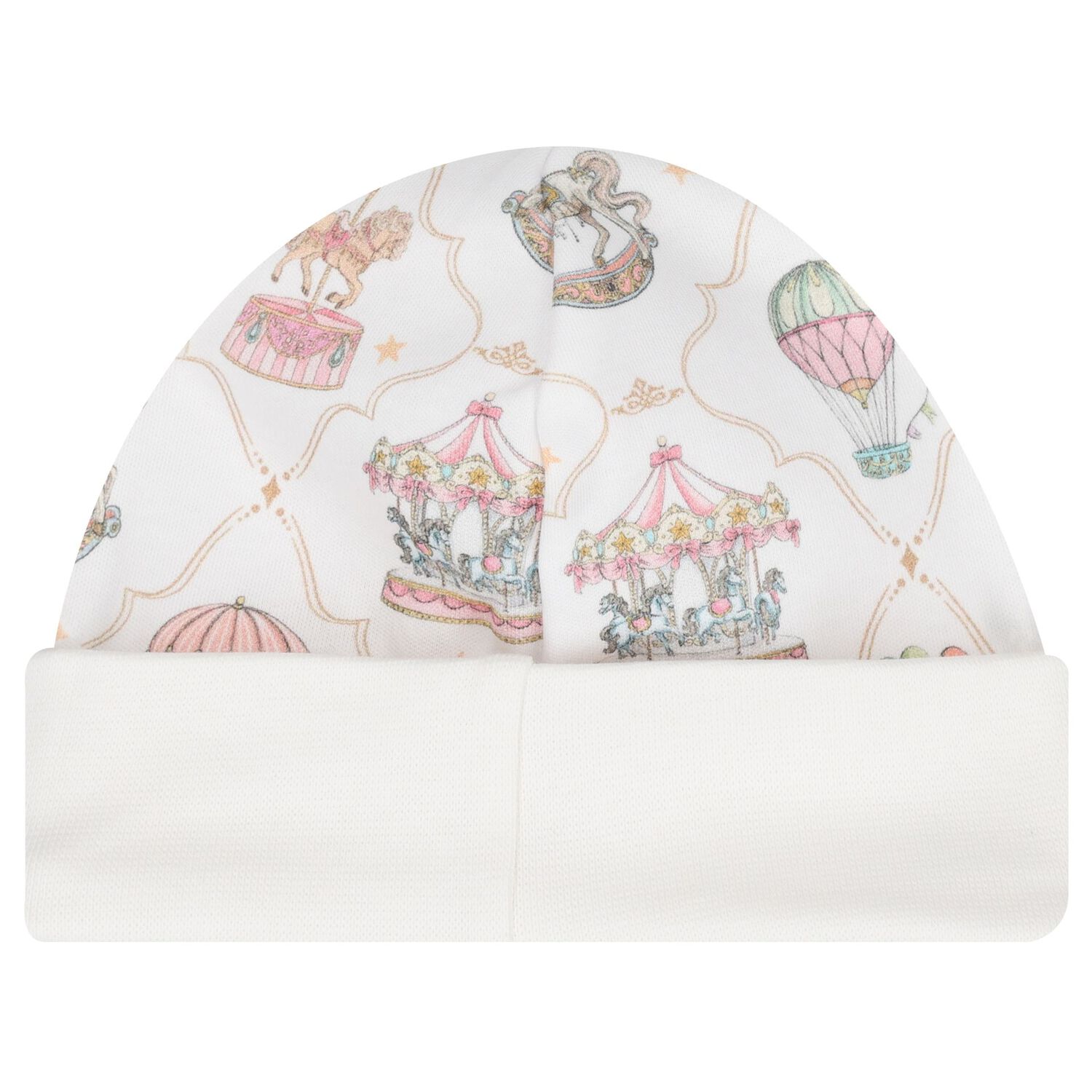Baby Girls Pink & White Carousel & Hot Air Balloon Babygrow Gift Set, 1, hi-res image number null