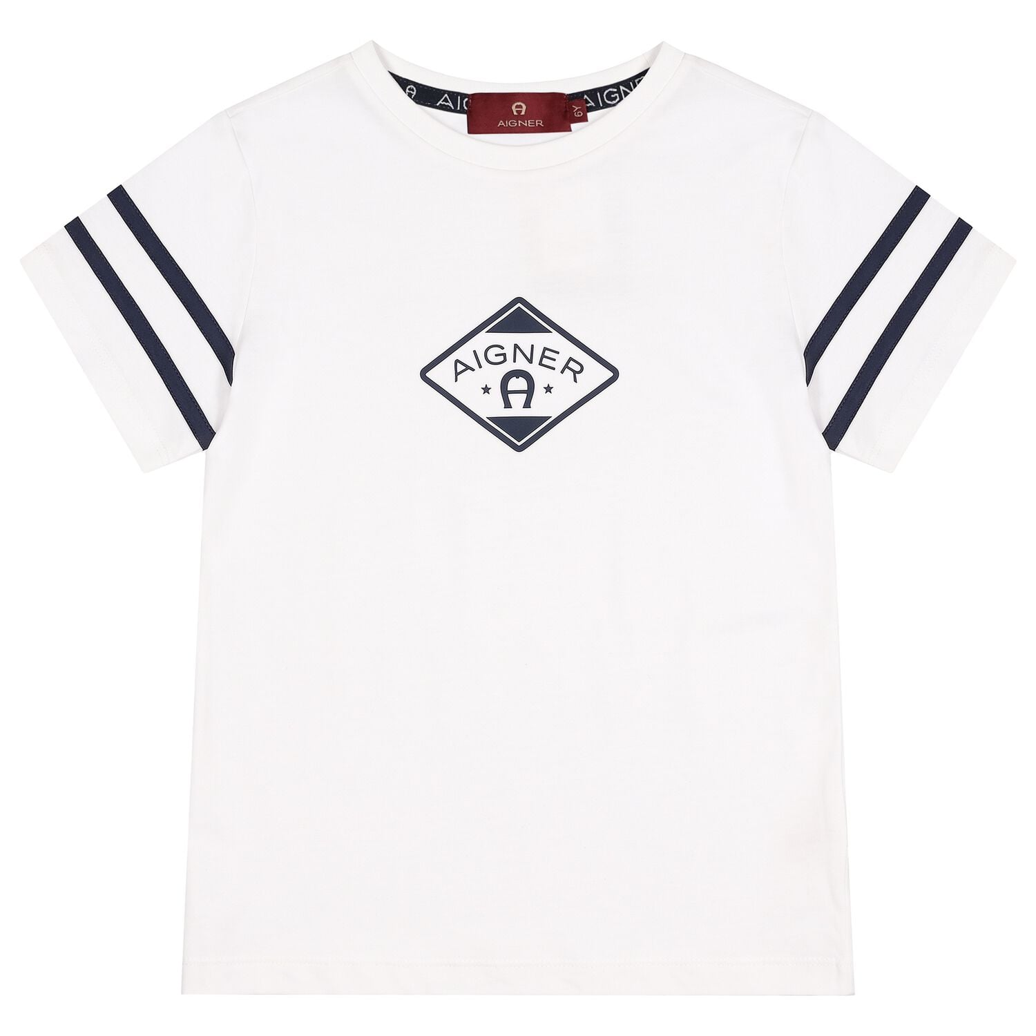 Boys White Logo T-Shirt, 1, hi-res