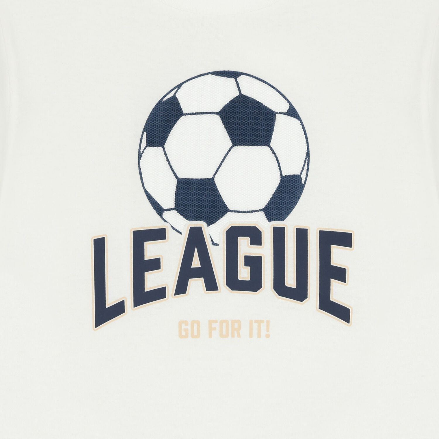 Boys White Football T-Shirt, 1, hi-res