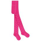 طقم فستان بنات بالشعار باللون الوردي, 1, hi-res