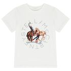 Boys Ivory Horse Logo T-Shirt, 1, hi-res