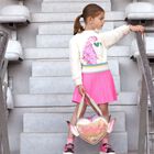 سويتشيرت بنات يونيكورن بالترتر باللون العاجي, 1, hi-res