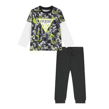 Baby Boys Grey Logo Joggers Set