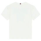 Boys White Varsity Logo T-Shirt, 1, hi-res