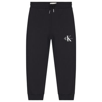 Calvin Klein Boys Black Logo Joggers, 3 Boys Black Logo Joggers