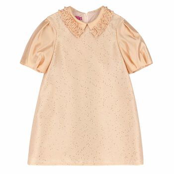 Girls Pink Embellished Dress
