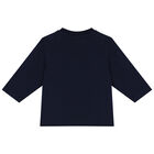 طقم بنطلون أولاد بالشعار باللون الكحلى, 1, hi-res