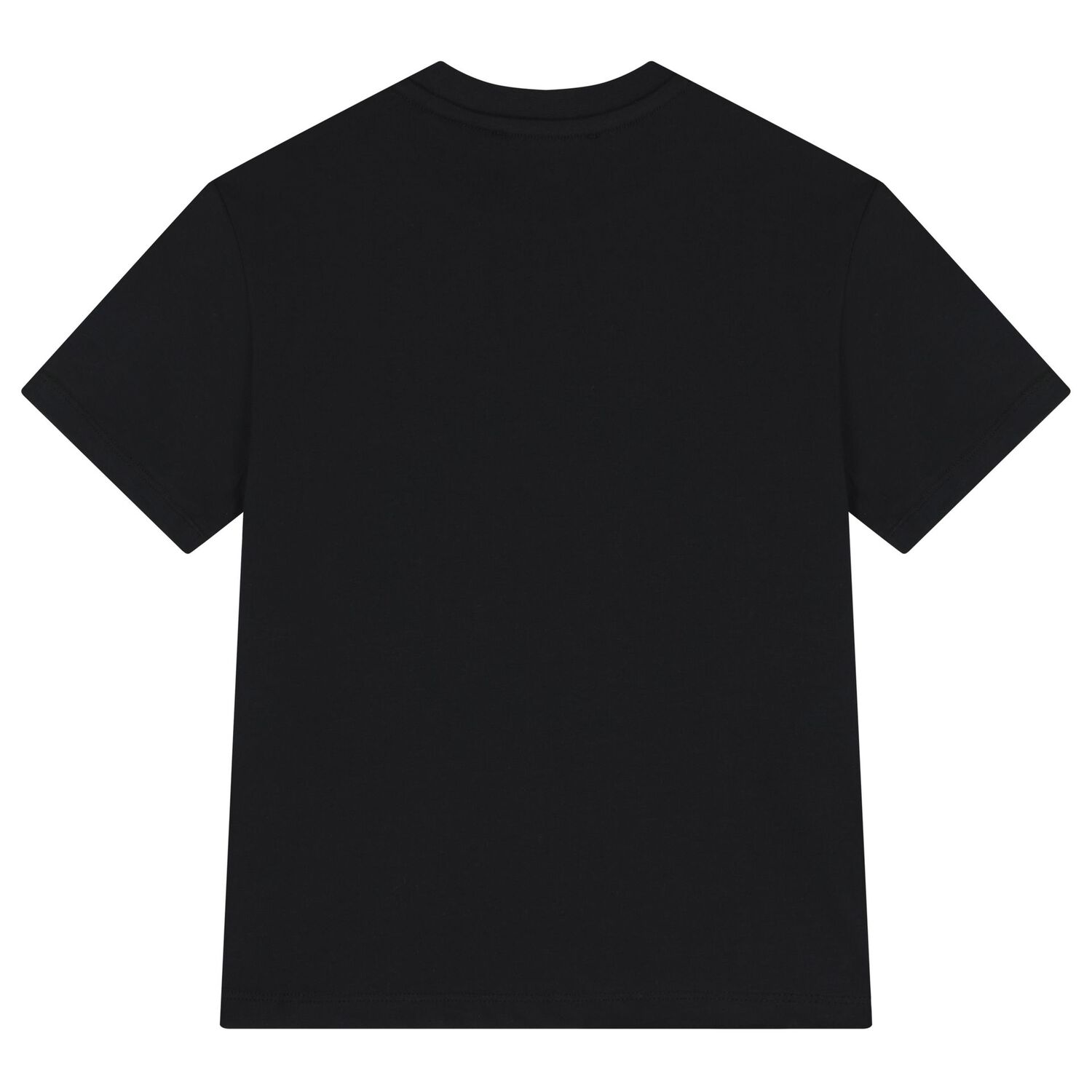 Girls Black Logo T-Shirt, 4, hi-res