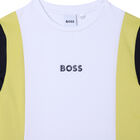Boys White Logo T-Shirt, 1, hi-res