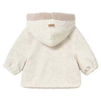 Baby Boys Ivory & Beige Reversible Jacket