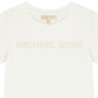 Girls Ivory Logo T-Shirt, 1, hi-res