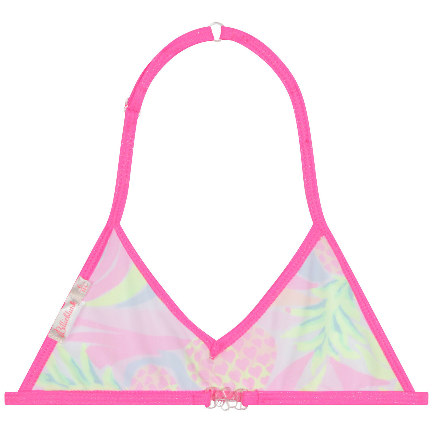 Girls Pink Pineapple Bikini, 1, hi-res