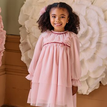 Younger Girls Pink Tulle Dress