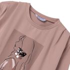 Girls Pink Sequins Long Sleeve Top, 1, hi-res