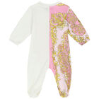 أفرول بنات بالشعار باللون الوردى والعاجى, 1, hi-res