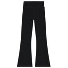 Girls Black Logo Leggings, 1, hi-res