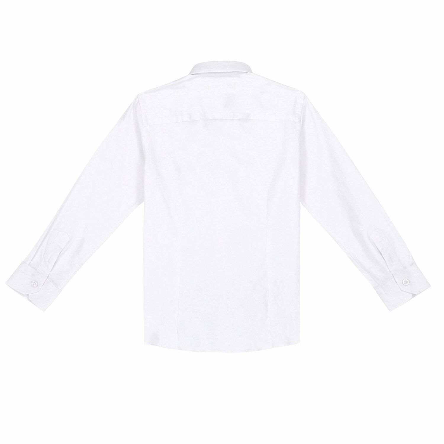 Boys White Embroidered Shirt, 1, hi-res