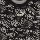 تيشيرت بالشعار باللون الاسود للاولاد , 1, hi-res