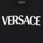 سويت شيرت بالشعار باللون الاسود , 1, hi-res