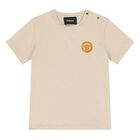 Younger Boys Beige Medusa T-Shirt, 1, hi-res