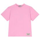 Girls Pink Softskin Oversized Fit T-Shirt, 3, hi-res