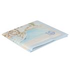 Baby Boys Ivory & Blue Leopard Logo Blanket, 1, hi-res