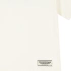 تيشيرت باللون عاجي بقصّة واسعة من الجلد الناعم بالشعار , 2, hi-res