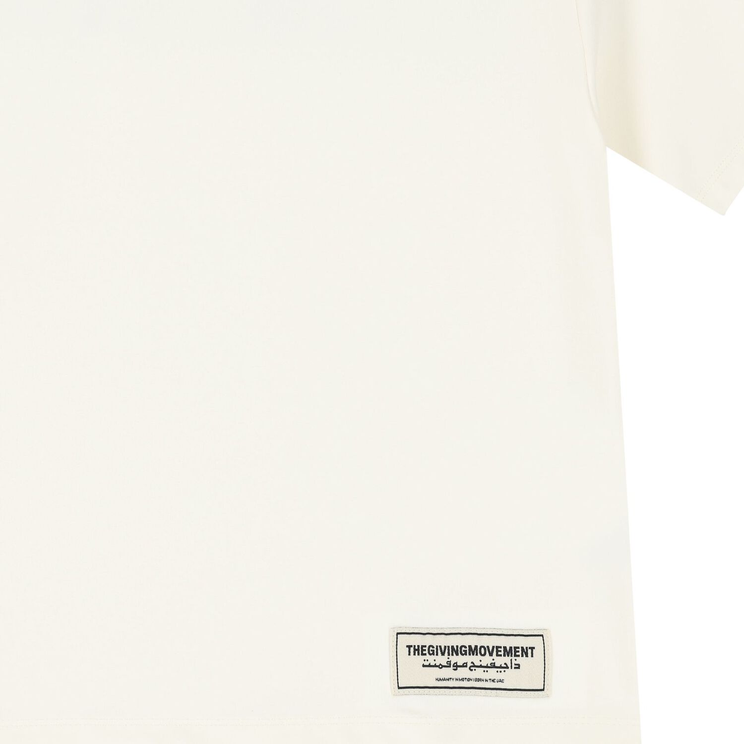 تيشيرت باللون عاجي بقصّة واسعة من الجلد الناعم بالشعار , 2, hi-res image number null