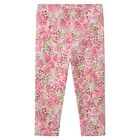 Younger Girls Multi-Coloured Floral Leggings, 2, hi-res